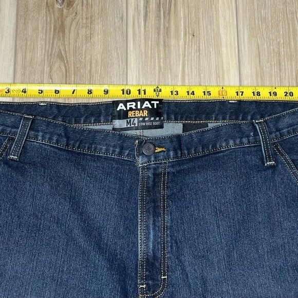 ARIAT Men Carpenter Rebar Jeans - Low Rise Boot.  44 X 30 - Picture 13 of 14
